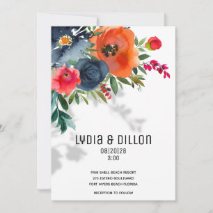 Flor Abundance Wedding Einladung
