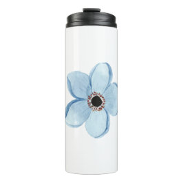 flor azul claro thermosbecher