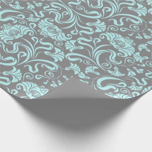 Flor-/Damaskenwaschpapier Geschenkpapier (Ecke)