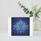 Flor De Lis lt.png Postkarte (Stehend Vorderseite)