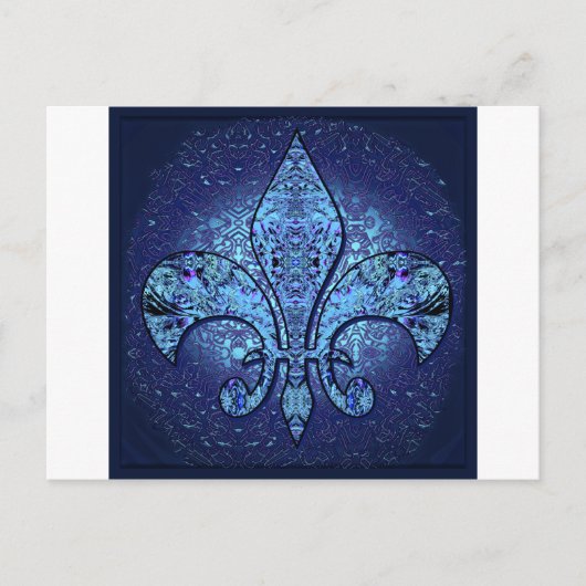 Flor De Lis lt.png Postkarte (Vorderseite)