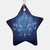 Flor-De-Lis, Wappen, Blume Keramik Ornament (Links)