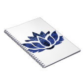 Flor de Loto con atrapa sueños azul Notizblock (Rechte Seite)