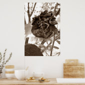 flor de papel poster (Küche)