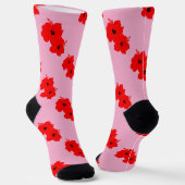 Flor del Encanto Pink Socken (Gewinkelt)