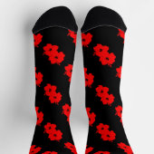 Flor del Encanto Schwarz Socken (Oben)