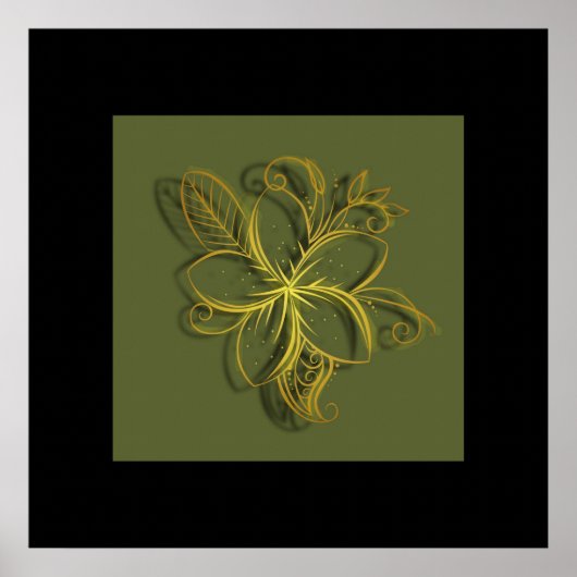 Flor Dourada Poster (Vorne)