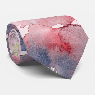 Flor ever Blush Navy Wasserfarbe gestrichen Hochze Krawatte