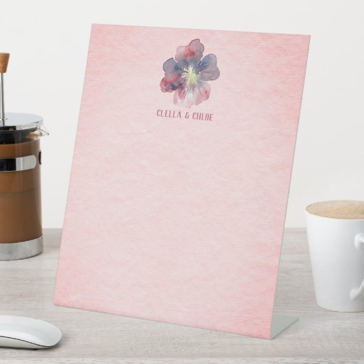 Flor-Ever-Hochzeitstisch Sockelschild (In Situ)