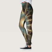 Flor Fractal Radiante Leggings (Links)