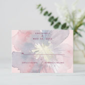 Flor je Hochzeit ohne Mahlzeit RSVP-Karte RSVP Karte (Stehend Vorderseite)