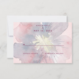 Flor je Hochzeit ohne Mahlzeit RSVP-Karte RSVP Karte