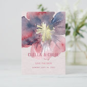 Flor jedes Hochzeitens speichert die Datumskarte Save The Date (Stehend Vorderseite)