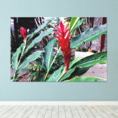 flor vermelha leinwanddruck (Insitu (Holzboden))