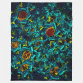 Flor virtual em azul gradiente, estilhaçada fleecedecke (Vorderseite)