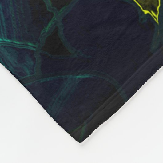 Flor virtual em azul gradiente, estilhaçada fleecedecke (Ecke)