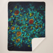 Flor virtual em azul gradiente, estilhaçada sherpadecke (Vorderseite)