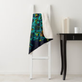 Flor virtual em azul gradiente, estilhaçada sherpadecke (Beispiel)