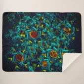 Flor virtual em azul gradiente, estilhaçada sherpadecke (Vorderseite (Horizontal))