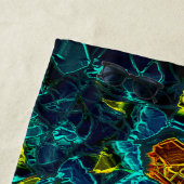 Flor virtual em azul gradiente, estilhaçada strandtuch (Beispiel)