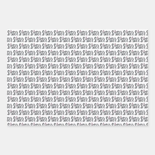 Flor Wrapping Paper Flat Sheet Set 3 Geschenkpapier Set (Vorderseite 3)