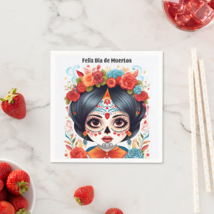 🌹 Flor y Calavera: Tribut an Dia de Muertos 🌹 Serviette