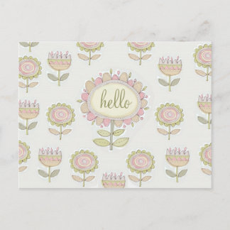 Flora73 hallo Postkarte