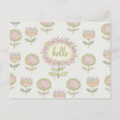 Flora73 hallo Postkarte (Vorderseite)