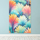 Flora 1 Blumenpastete Canvas Print Leinwanddruck (Insitu (Holzboden))