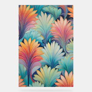 Flora 1 Blütenpastete Akryllisches Zeichen Acrylschild