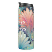 Flora 1 Flora Pastell Thermal Tumbler Thermosbecher (Nach rechts gedreht)