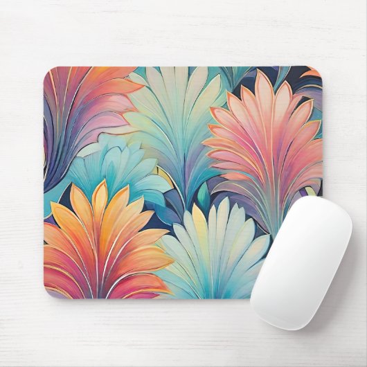 Flora 1 Pastell-Maus-Pad Mousepad (Mit Mouse)