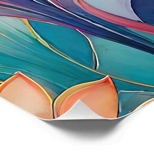 Flora 1 Plastkarton Poster (Ecke)