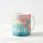 Flora 2 Blumenpastel Klassische Tasse (VorderseiteRechts)
