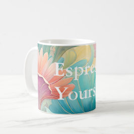 Flora 2 Blumenpastel Klassische Tasse