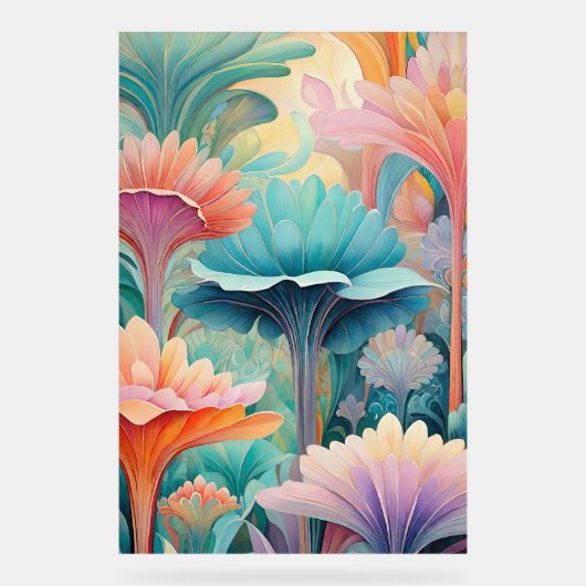 Flora 2 Blütenpastete Akryllisches Zeichen Acrylschild (Vorderseite)