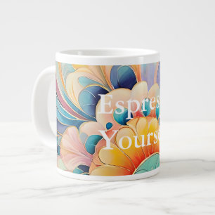 Flora 3 Blumenpastel Spezielle Tasse