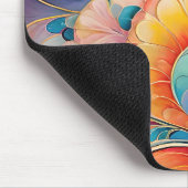 Flora 3 Blumenpastellwand Mousepad (Ecke)