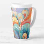 Flora 3 Flora Pastell Latte Tasse (Rechte Ecke)