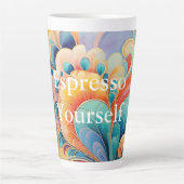 Flora 3 Flora Pastell Latte Tasse (Vorderseite)