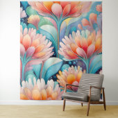 Flora 4 Blumenpastel Tapesta Wandteppich (Beispiel)