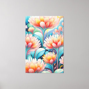 Flora 4 Blütenpastete Canvas Print Leinwanddruck