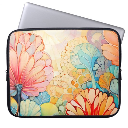 Flora 5 Blumenpastete Laptop-Case Laptopschutzhülle (Vorderseite)