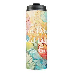 Flora 5 Floral Pastell Thermal Tumbler Thermosbecher
