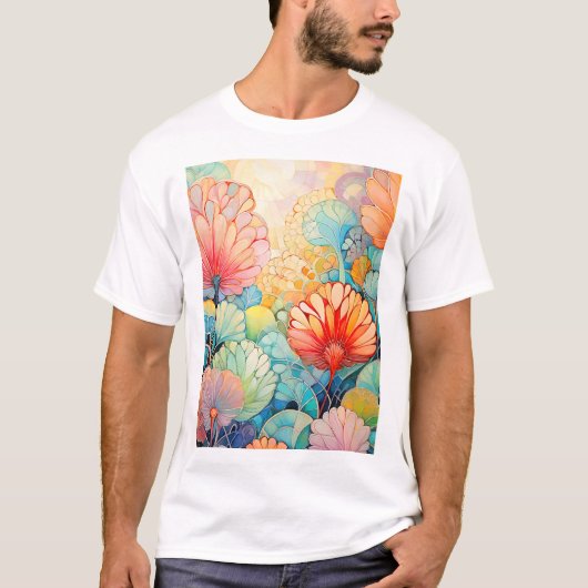 Flora 5 Floral Pastete T-Shirt (Vorderseite)