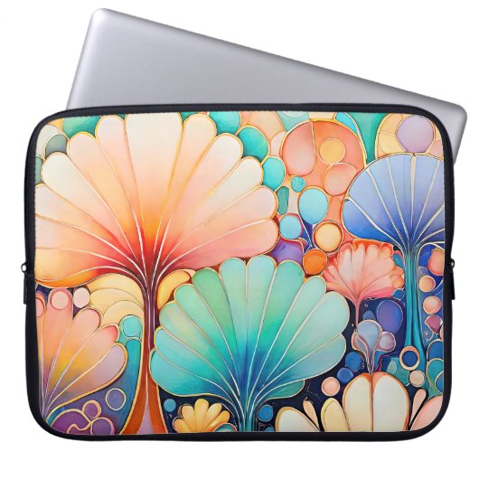Flora 6 Blumenpastete Laptop-Case Laptopschutzhülle (Vorderseite)