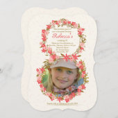 Flora 8 Foto Einladung (Vorne/Hinten)