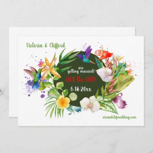 Flora Ankündigung Datum freihalten (Vorne/Hinten)