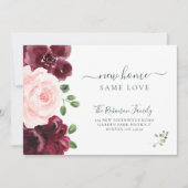 Flora Aquarell Moderne Eleganz Ankündigung (Vorderseite)