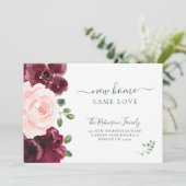 Flora Aquarell Moderne Eleganz Ankündigung (Stehend Vorderseite)